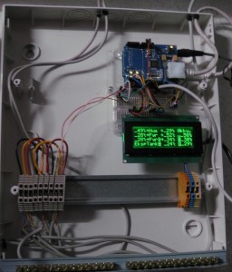 Arduino med ethernet og LCD i fyrrum